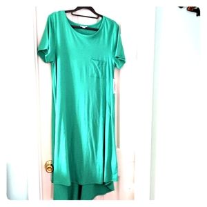 NWT  Lularoe Carly in darker sea green sz M